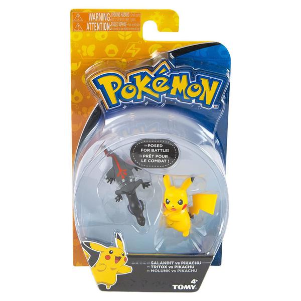 Imagem de Salandit vs Pikachu Figura De Ação com 4cm Pokémon Nintendo Tomy T19180 SUNNY 1947