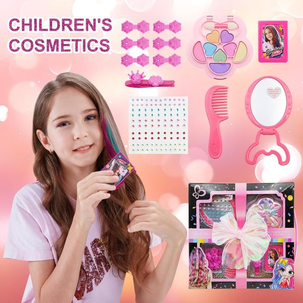 Salão de cabeleireiro PlaySet Beebebeing Kids com giz de cabelo e maquiagem Imagem de Salão de cabeleireiro PlaySet Beebebeing Kids com giz de cabelo e maquiagem