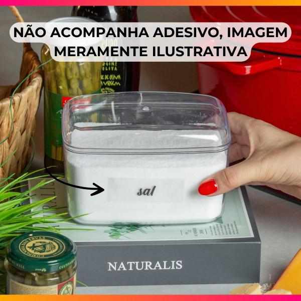 Imagem de Saleiro Açucareiro de Cozinha Transparente de Acrílico Linha Ária 4386 - Paramount