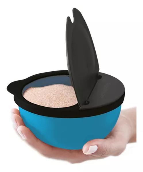 Imagem de Saleiro chef azul sem pezinho da tupperware 