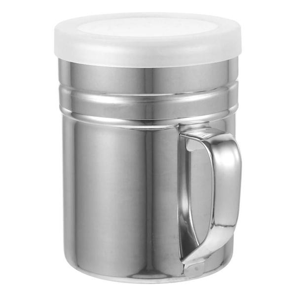 Imagem de Saleiro com Alça e Tampa 9,5x7,5cm Inox N244587-8 - Quanhe