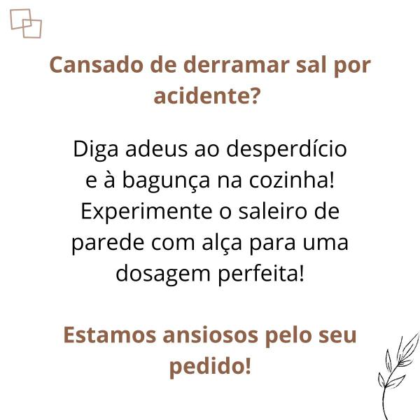 Imagem de Saleiro de parede com Tampa e alça 1 Kg Preto Nitron