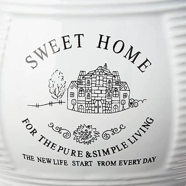 Imagem de Saleiro em Porcelana de Parede com Tampa de Bambu Sweet Home - Lyor 8059