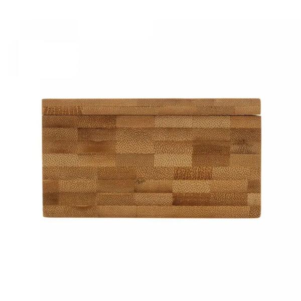 Imagem de Saleiro Quadrado de Bambu com Tampa 13cm x 13cm x 7cm Lyor