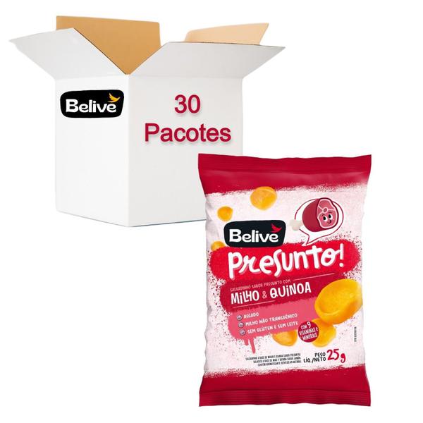 Imagem de Salgadinho Belive Sabor Presunto 25G (30 Pacotes)