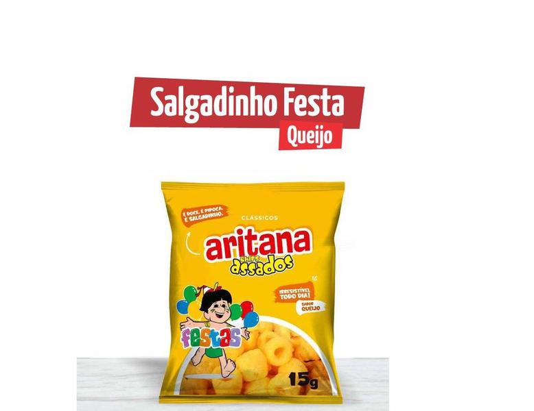 Imagem de Salgadinho Chips 15g Aritana Festa Fardo 50 Unidades