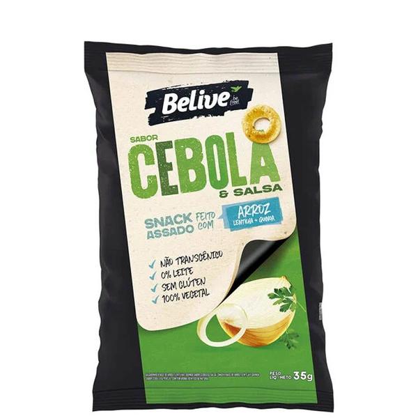 Imagem de Salgadinho de Arroz Belive Sabor Cebola e Salsa 35g 3un