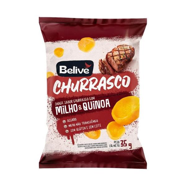 Imagem de Salgadinho de Milho e Quinoa Belive Zero Glúten e Zero Lactose sabor Churrasco 35g 