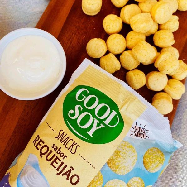 Salgadinho de Soja Belive Sabor Requeijão Good Soy 25g 12un Imagem de Salgadinho de Soja Belive Sabor Requeijão Good Soy 25g 12un
