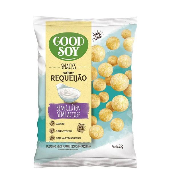 Salgadinho de Soja Belive Sabor Requeijão Good Soy 25g 12un Imagem de Salgadinho de Soja Belive Sabor Requeijão Good Soy 25g 12un
