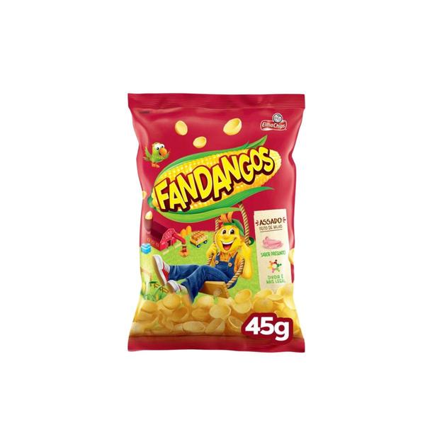 Imagem de Salgadinho Fandangos Presunto Elma Chips Pacote Pequeno Kit 12 Und