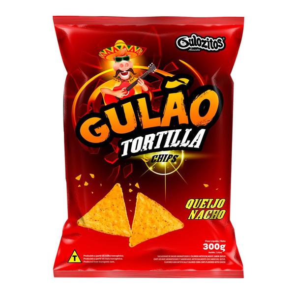 Imagem de Salgadinho Gulão Tortilla Queijo Nacho 300g