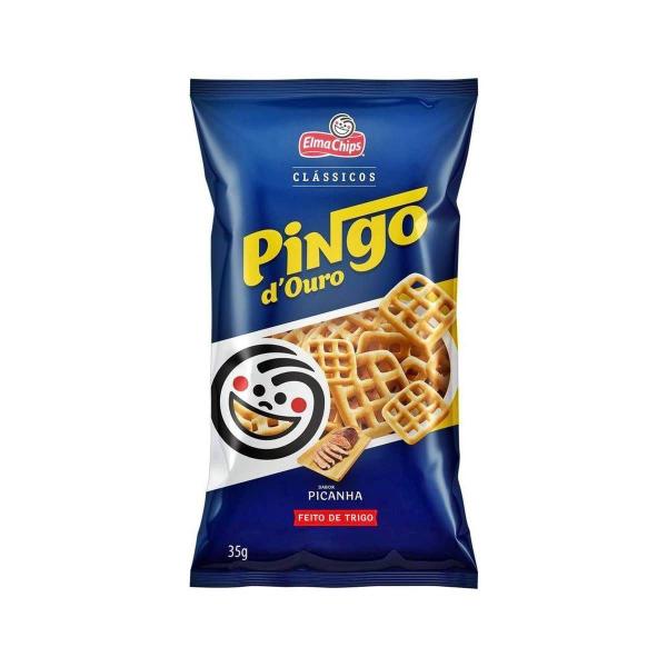Salgadinho Pingo D'ouro Picanha 55g - Elma Chips Imagem de Salgadinho Pingo D'ouro Picanha 55g - Elma Chips