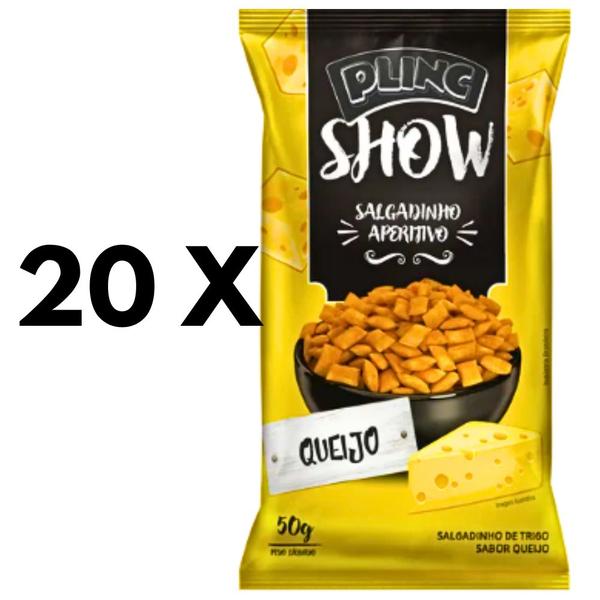 Imagem de Salgadinho Plinc Show Queijo - 1 cx c/ 20un De 50g Cada