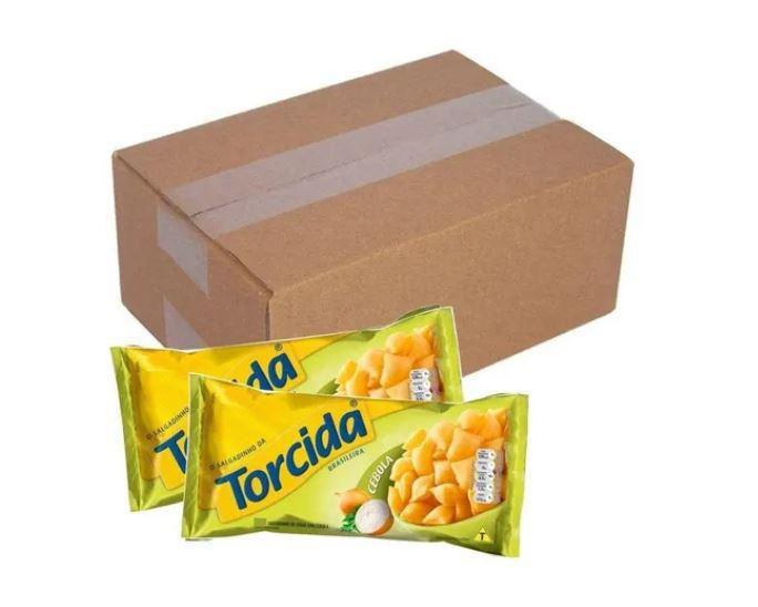 Salgadinho Torcida Sabor Cebola Caixa 40 Unidades - Lucky Imagem de Salgadinho Torcida Sabor Cebola Caixa 40 Unidades