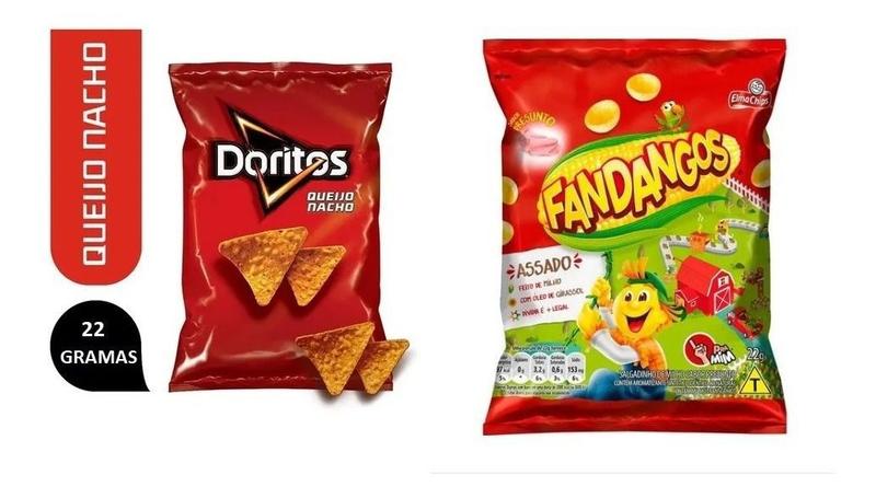 Imagem de Salgadinhos Elma Chips Doritos+fandangos Presunto C/30 Total