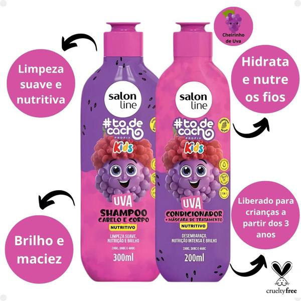 Imagem de Salon Line Kids todecacho: Shampoo e Condicionador Uva