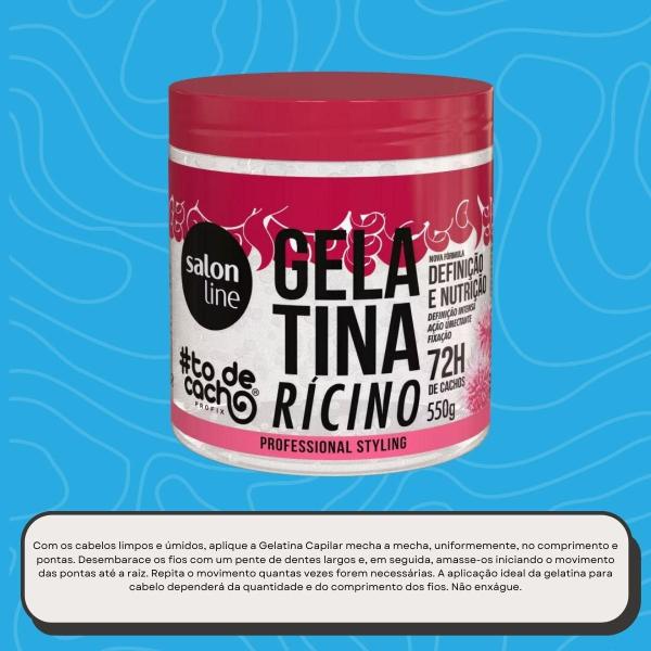 Imagem de Salon Line todecacho Gelatina Óleo de Rícino 550g