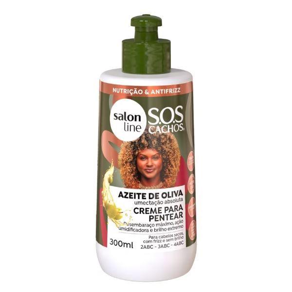 Imagem de SalonLine Creme De Pentear SOS Cachos Azeite de Oliva - 300ml