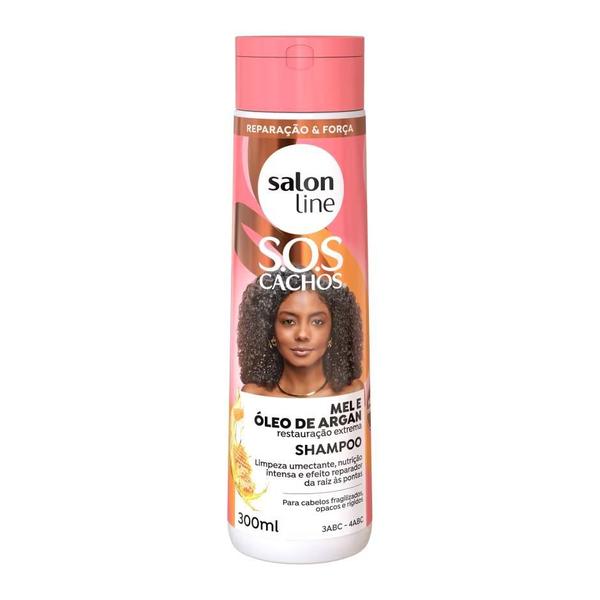 Imagem de SalonLine Shampoo SOS Cachos Óleo de Argan 300ml