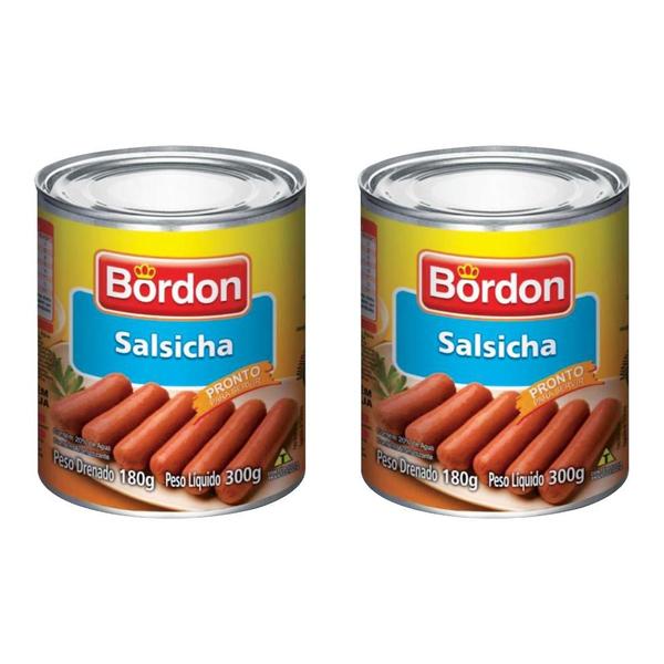 Imagem de Salsicha bordon kit 2x latas