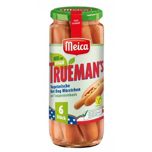 Imagem de Salsichas Truemans Hot Dog Vegetarianas Meica 300G