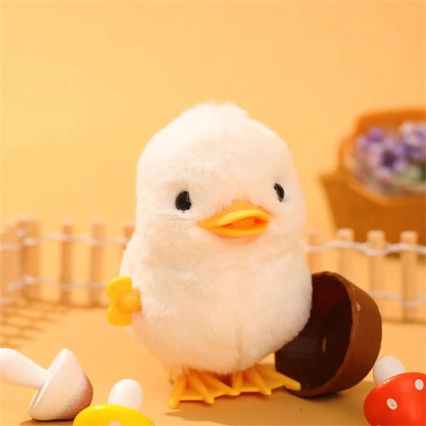 Imagem de Saltando Frango Pato Pelúcia Brinquedo Interativo Simulação Pequeno Animal Presente De Aniversário