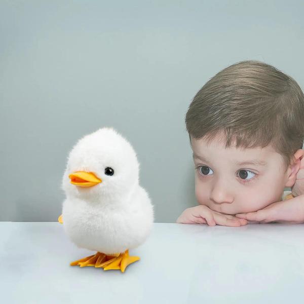 Imagem de Saltando Frango Pato Pelúcia Brinquedo Interativo Simulação Pequeno Animal Presente De Aniversário