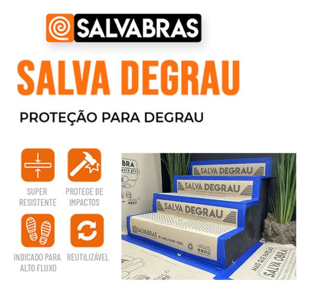 Imagem de Salva Degrau Protecao 0,80m X 0,50m Salvabras 50 Peças