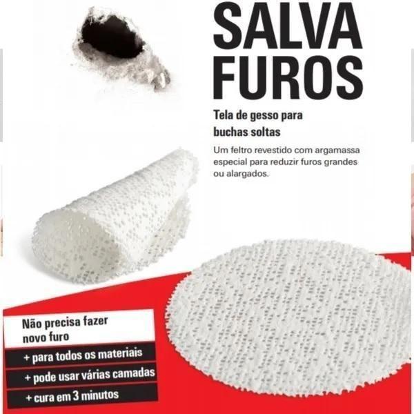 Imagem de Salva Furo Fischer - Tela De Gesso Para Reparo Bucha - 10 Un