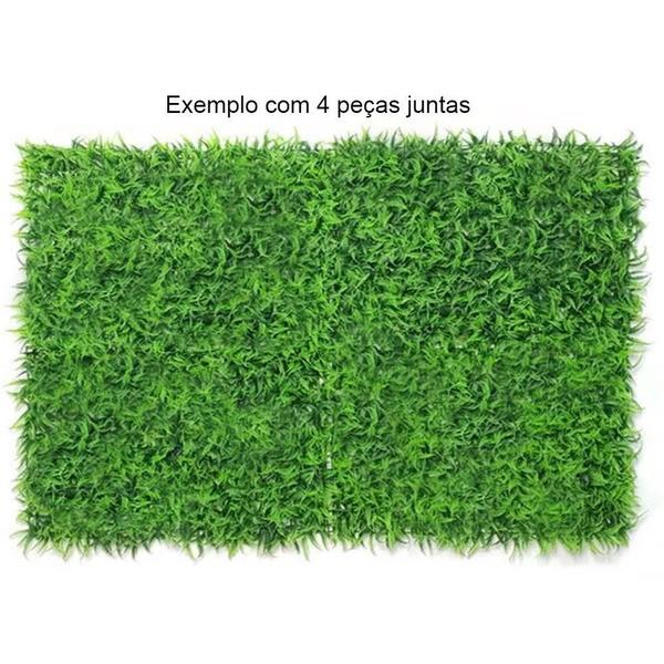 Imagem de Samambaia Artificial Kit 5 Placas 60X40Cm Jardim Vertical