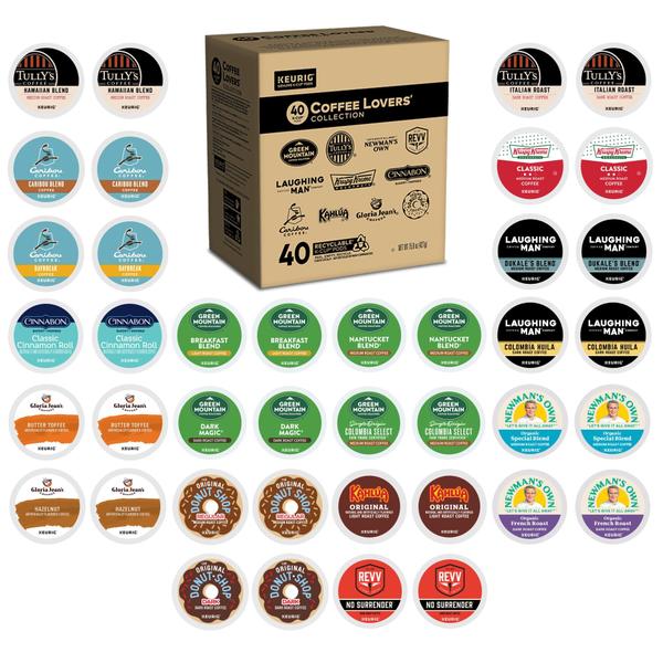 Imagem de Sampler de Cápsulas de Café para Máquinas Keurig, 40 Variedades de Café em K-Cups