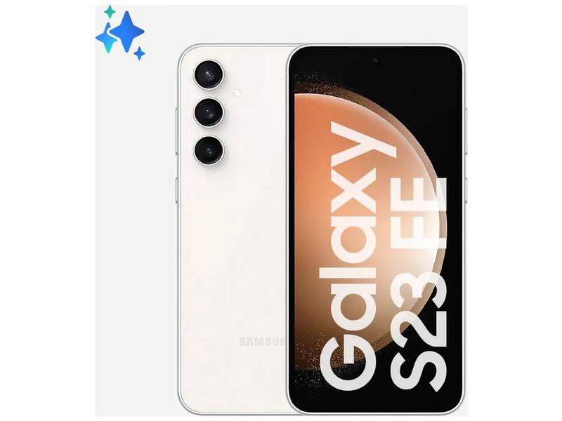 Samsung Galaxy S23 FE 5G Smartphone Android - 128GB Creme + Watch FE 40mm Azul 16GB Imagem de Samsung Galaxy S23 FE 5G Smartphone Android