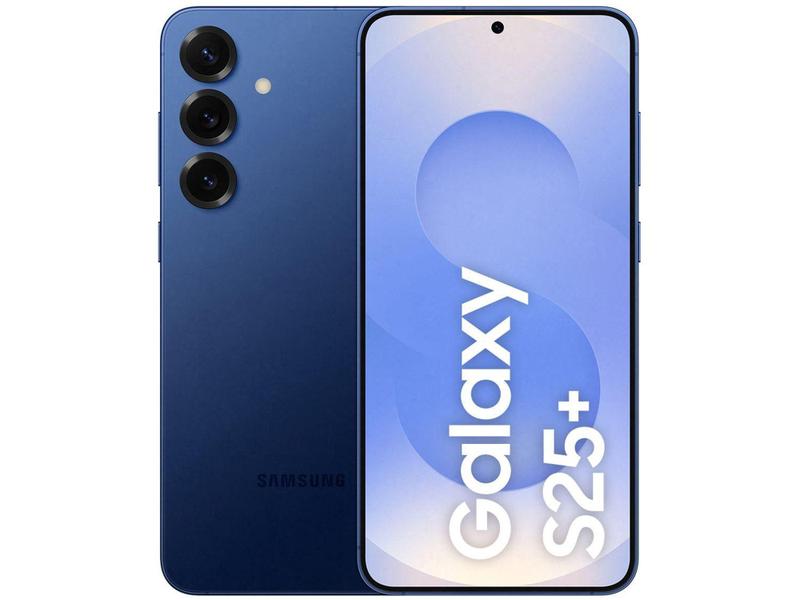 Samsung Galaxy S25+ 5G 512GB Galaxy AI Azul Marinho 6,7" 12GB RAM Câm. Tripla 50+12+10MP Bateria 490