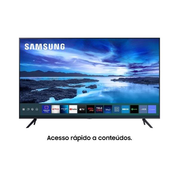 Imagem de Samsung Smart TV 43" UHD 4K UN43AU7700GXZD Processador Crystal 4K Tela sem limites Alexa built in Controle Único