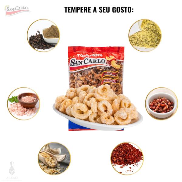 San Carlo Torresmo pré-frito 1kg Pururuca de Pele Suína 100% Natural Low Carb Imagem de San Carlo Torresmo pré-frito 1kg Pururuca de Pele Suína 100% Natural Low Carb