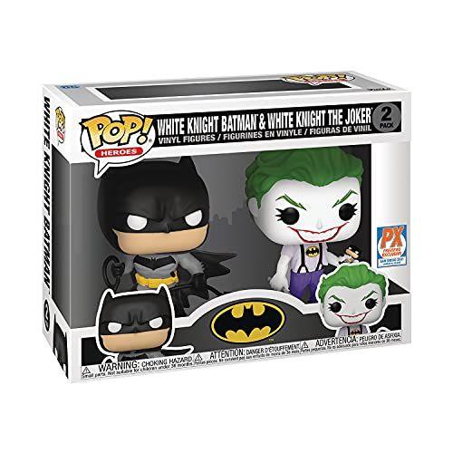 Imagem de San Diego Comic-Con 2021 Exclusive Pop! DC Heroes: Batman White Knight: Batman &amp Joker Vinyl Figure 2-Pack