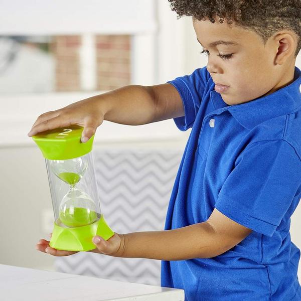 Imagem de Sand Timer Set hand2mind Jumbo de 1, 2, 5 e 10 minutos (conjunto de 4)