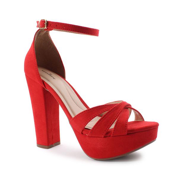 Pata Vermelha SandÃ¡lia Meia Pata Beira Rio Verniz Sandalia