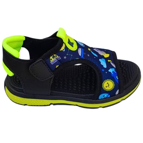 Sandália Infantil Masculina Papete Menino Confortável Dinossauro - Main Image