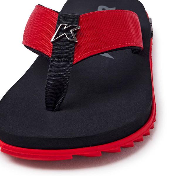 Sandália Kenner Kivah Masculina - Preto e Vermelho Imagem de Sandália Kenner Kivah Masculina - Preto e Vermelho