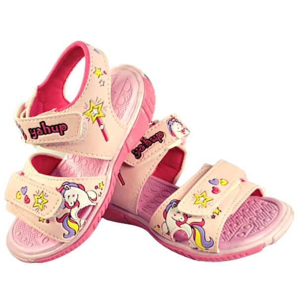 Sandália Papete Infantil Feminina Led Unicórnio Rosa Menina