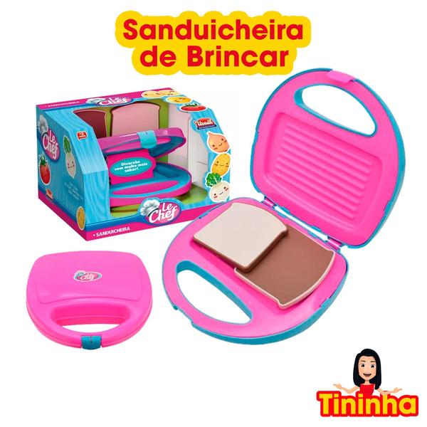 Imagem de Sanduicheira De Brinquedo Le Chef Cozinha Infantil Misto Pão de Forma de Brincar