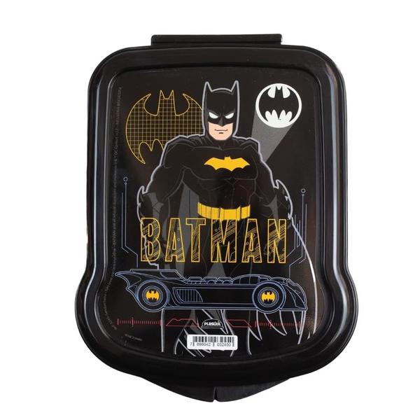 Imagem de Sanduicheira e Garrafa de Água do Batman Infantil Kit Lancheira