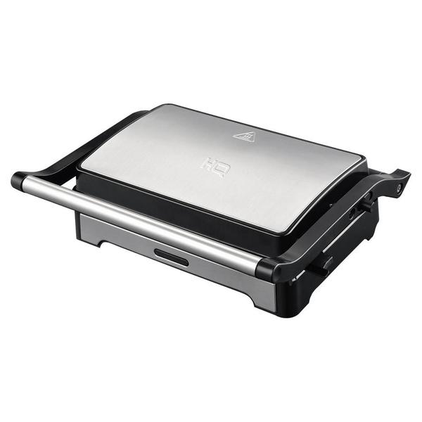Sanduicheira e Mini Grill HQ 180º 1000W Antiaderente Inox HQ-SG002 127V Sanduicheira e Mini Grill HQ 180º 1000W Antiaderente Inox HQ-SG002 127V