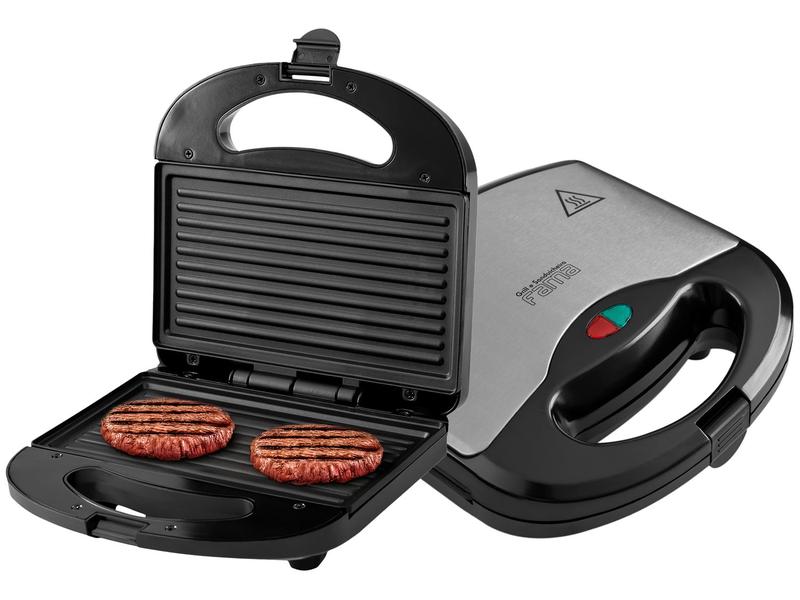 Sanduicheira Fama FGR01PI Preto e Prata 700W - Antiaderente Controle de Temperatura Sanduicheira Fama FGR01PI Preto e Prata 700W - Antiaderente Controle de Temperatura