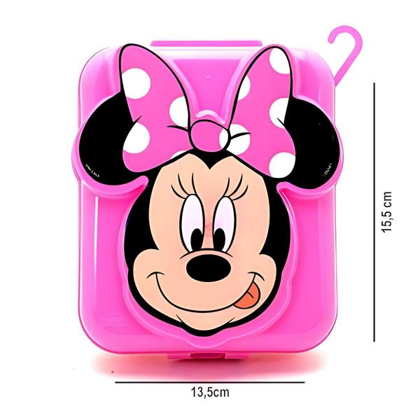 Imagem de Sanduicheira Infantil Disney Minnie Escolar 3d Plasútil