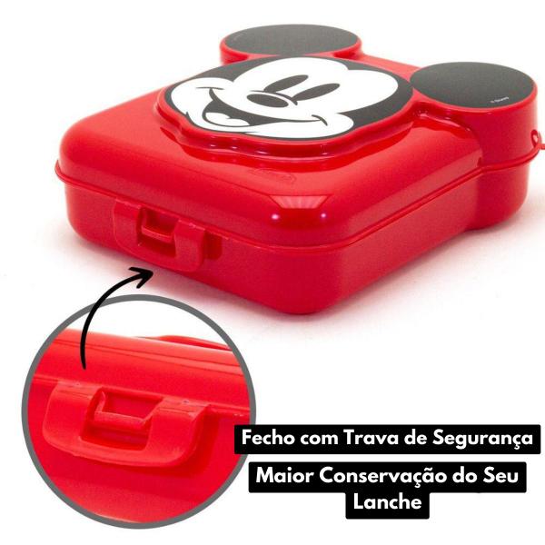 Imagem de Sanduicheira Infantil Mickey 3d Disney Escolar 