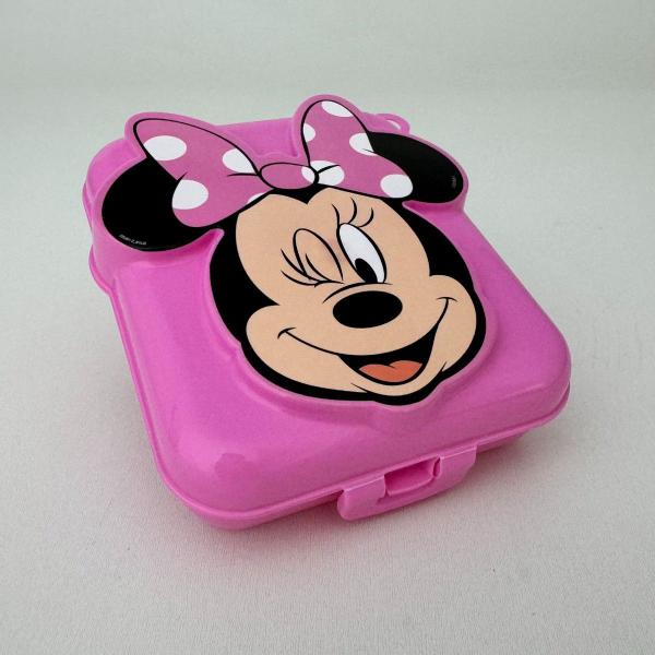 Imagem de Sanduicheira Infantil Minnie Mouse 3D Rosa Escolar Relevo