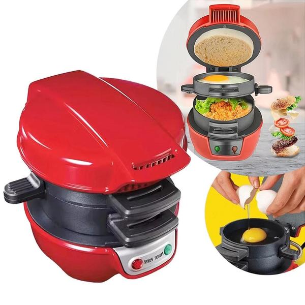 Sanduicheira Máquina De Fazer Hambúrguer Elétrica 110V - QG DOS PRODUTOS Imagem de Sanduicheira Máquina De Fazer Hambúrguer Elétrica 110V